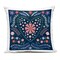 Stupell Industries Folk Flowers in Heart Pattern Outdoor Printed Pillow design by Sazerelli Designs, 18 x 7 x 18